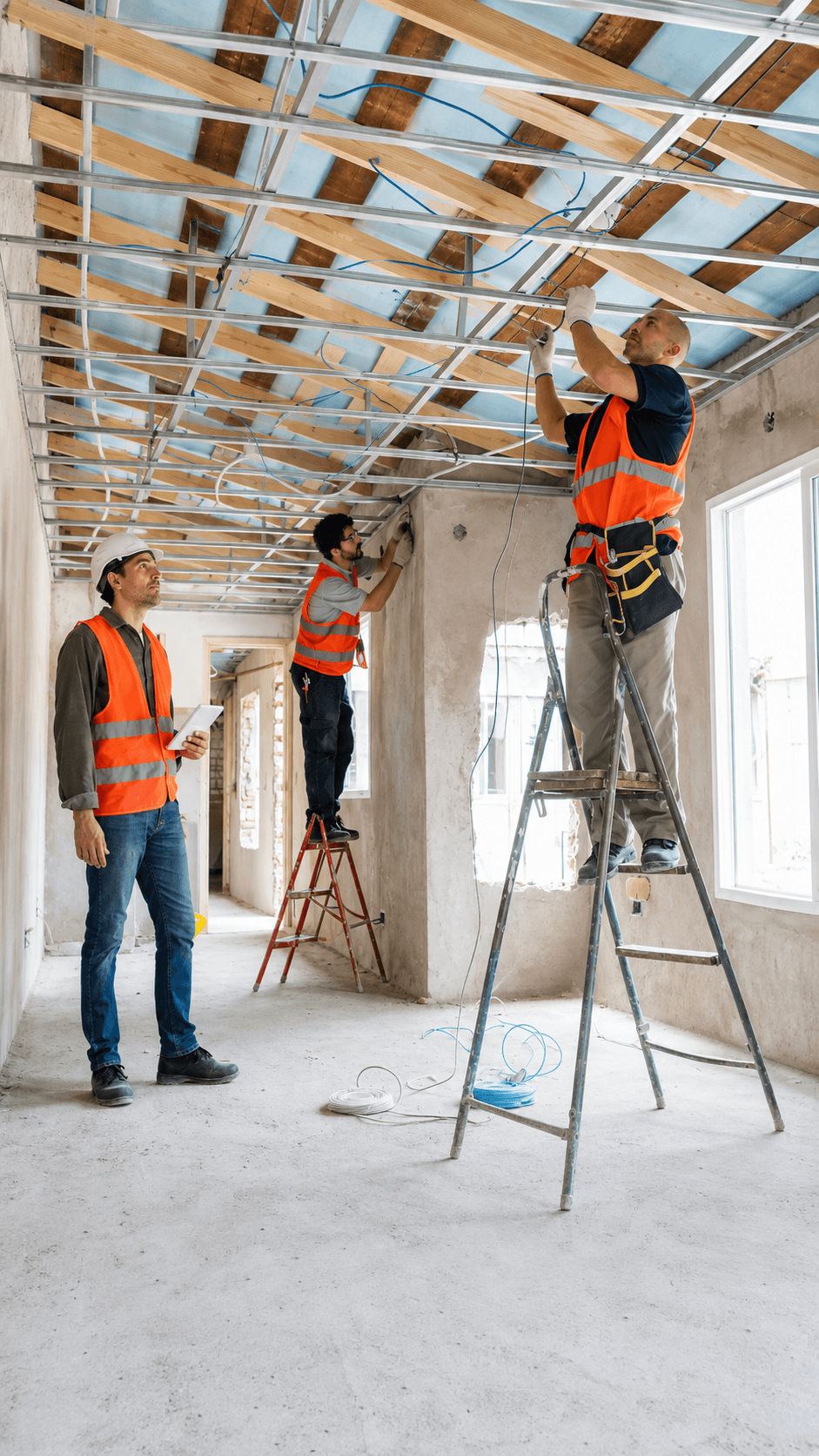 Chantier d'installation électrique BK Technic